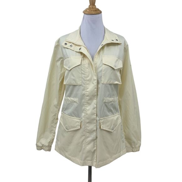 Nike Sportswear M65 Woven Jacket Womens XS Coconut Milk/Sesame Snap Button Zip - Picture 3 of 16